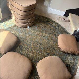 Elegant Tan 5 new sunbrella cushions